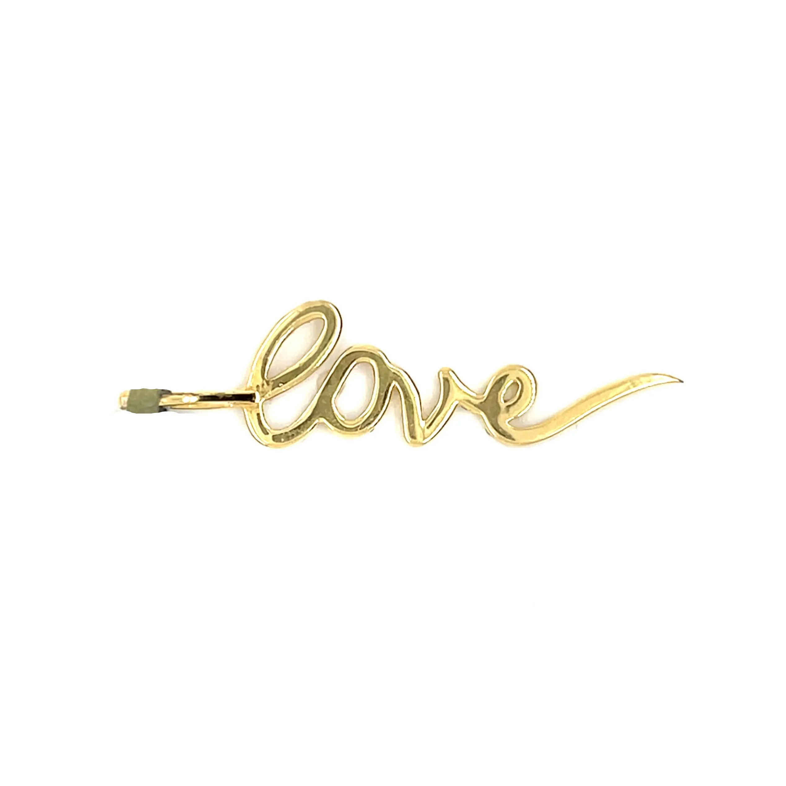 10k Gold Cursive Writing love Pendant with 0.86ct of Natural Diamonds - SP26075