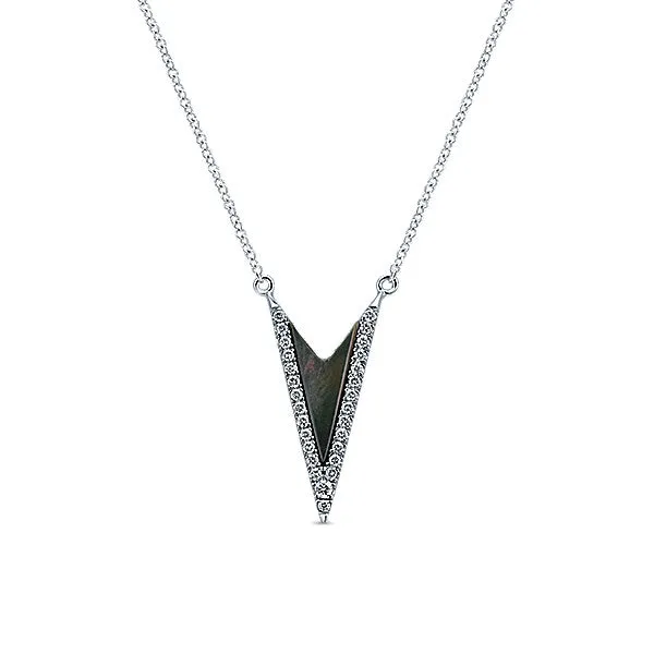14k White Gold Kaslique Fashion Necklace