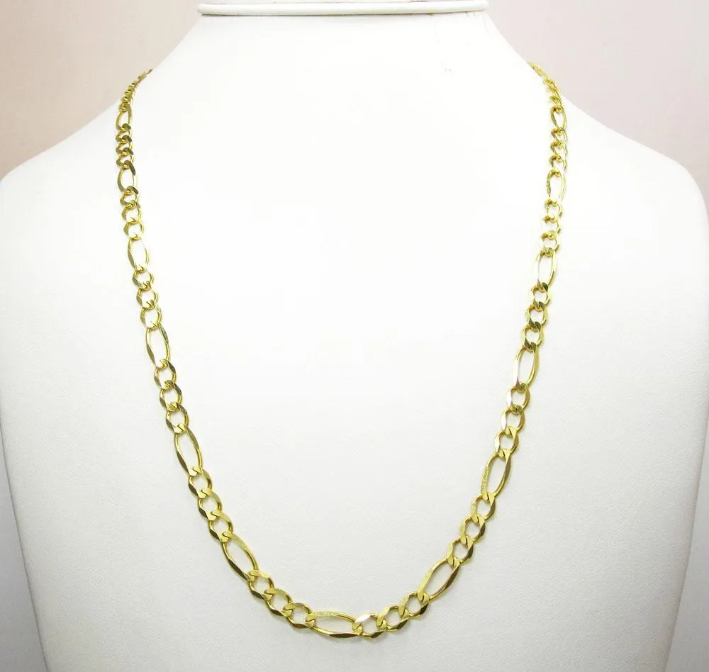 14K Yellow Gold Classic Figaro Chain 7.5MM