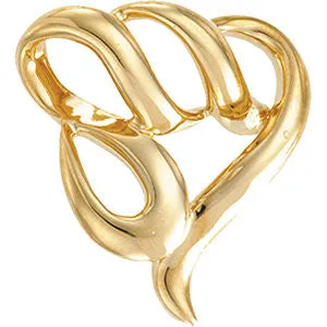 14k Yellow Gold Fashion Chain Slide