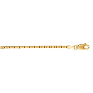 18K Gold 1.4mm Classic Box Chain