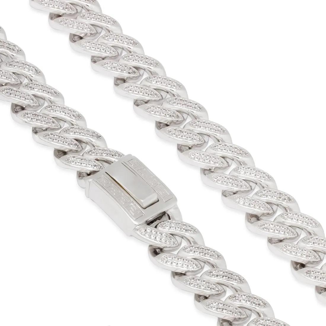 18mm Classic Iced Miami Cuban Link Chain