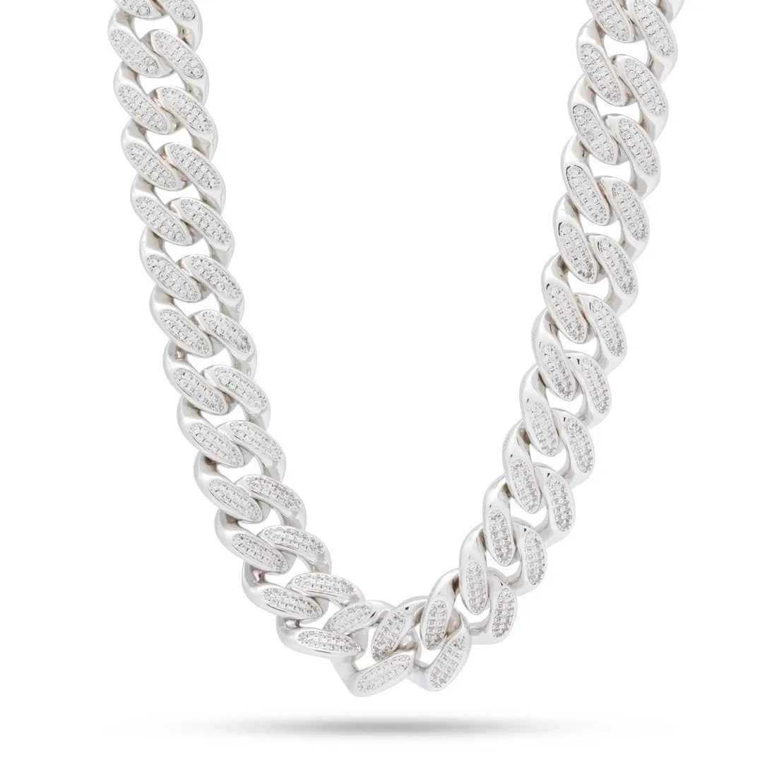 18mm Classic Iced Miami Cuban Link Chain