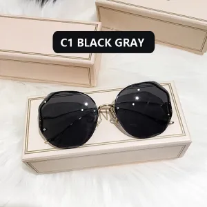 2022 Fashion Gradient Sunglasses Women Brand Design Vintage Pilot  Retro Shades Cutting Lens Gradient Sun Glasses Female UV400