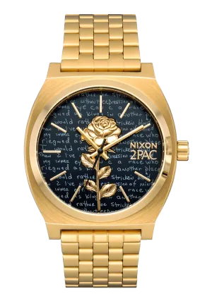 2PAC TIME TELLER Gold Black Watch A1378-513