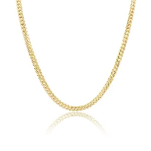 5.7mm machine-made solid Cuban Link Chain in 10K Gold