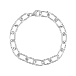 8.9mm Round Paper Clip Bracelet