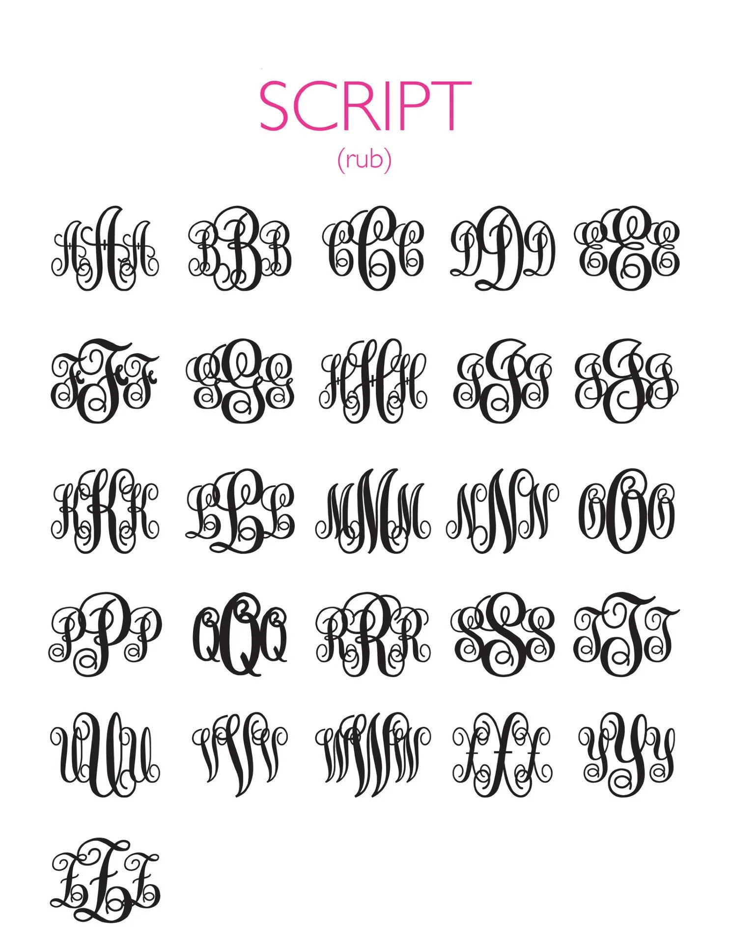 Acrylic State Monogram Necklace (WS)