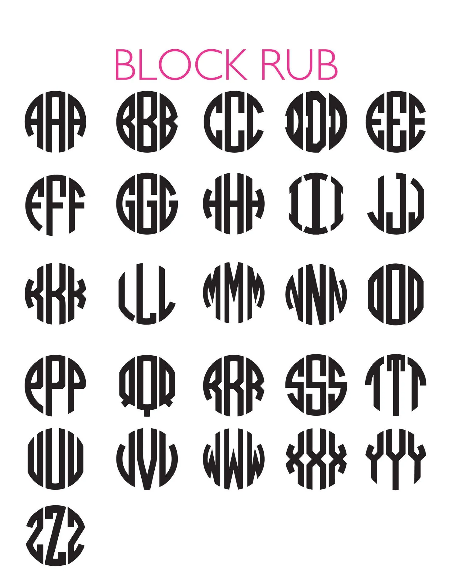 Acrylic State Monogram Necklace (WS)