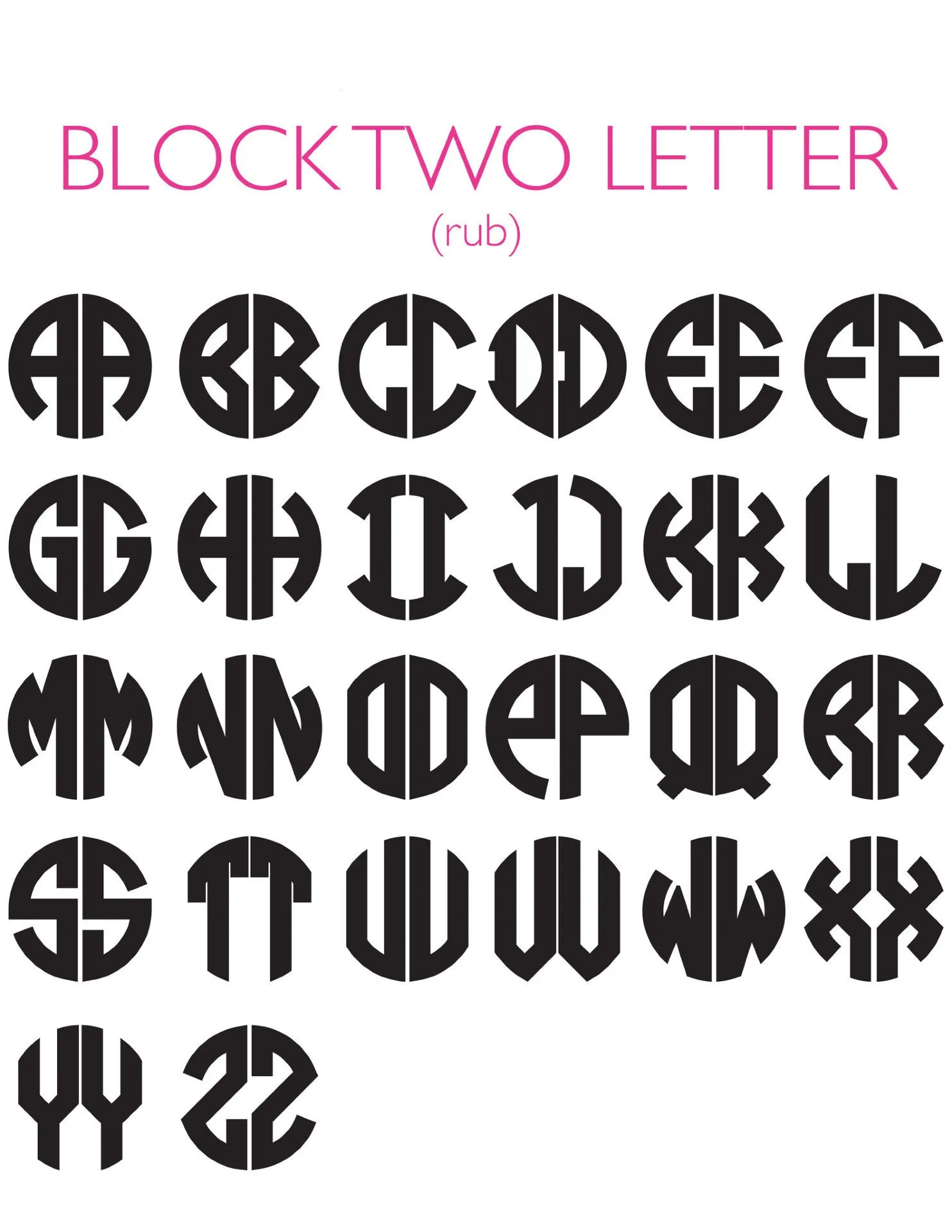 Acrylic State Monogram Necklace (WS)
