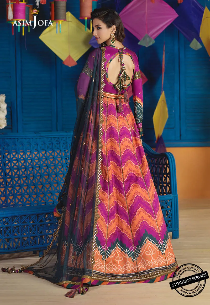 AJFC-58 | Asim Jofa Basant Collection 2022 | Unstitched Embroidered Organza Suit