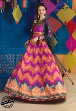 AJFC-58 | Asim Jofa Basant Collection 2022 | Unstitched Embroidered Organza Suit