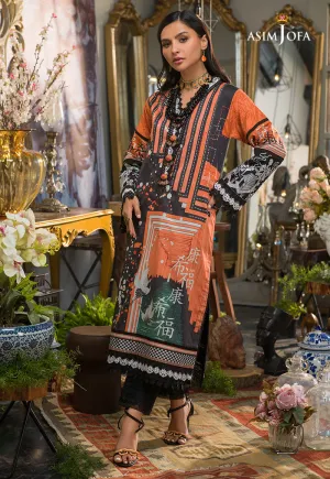 AJPR-29 | Asim Jofa Prints Rania Collection 2022 | Unstitched Embroidered Lawn Suits