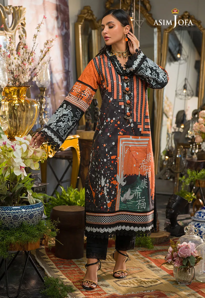 AJPR-29 | Asim Jofa Prints Rania Collection 2022 | Unstitched Embroidered Lawn Suits