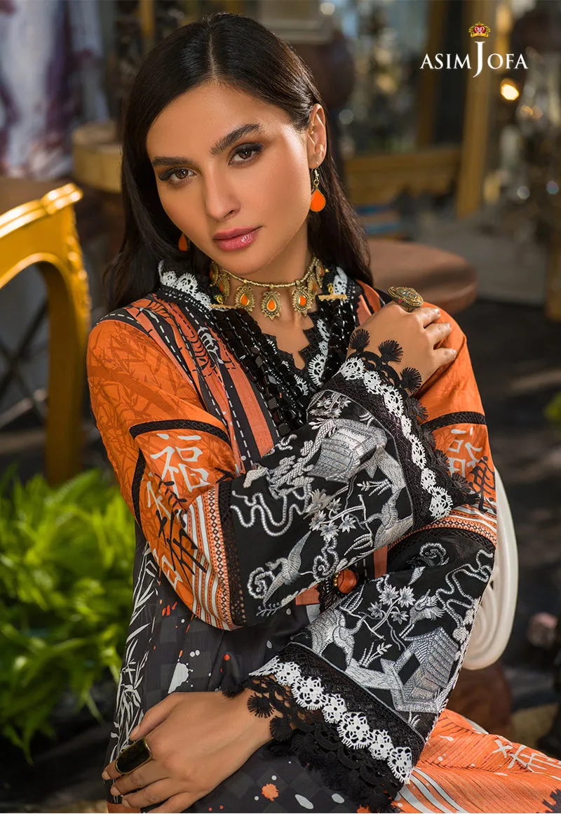 AJPR-29 | Asim Jofa Prints Rania Collection 2022 | Unstitched Embroidered Lawn Suits