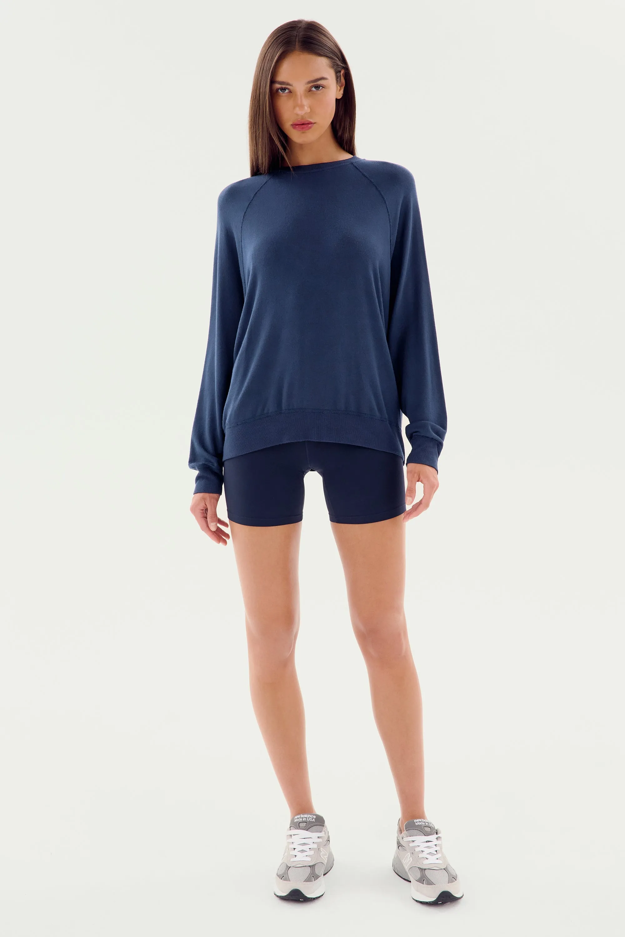 Andie Fleece Sweatshirt - Indigo