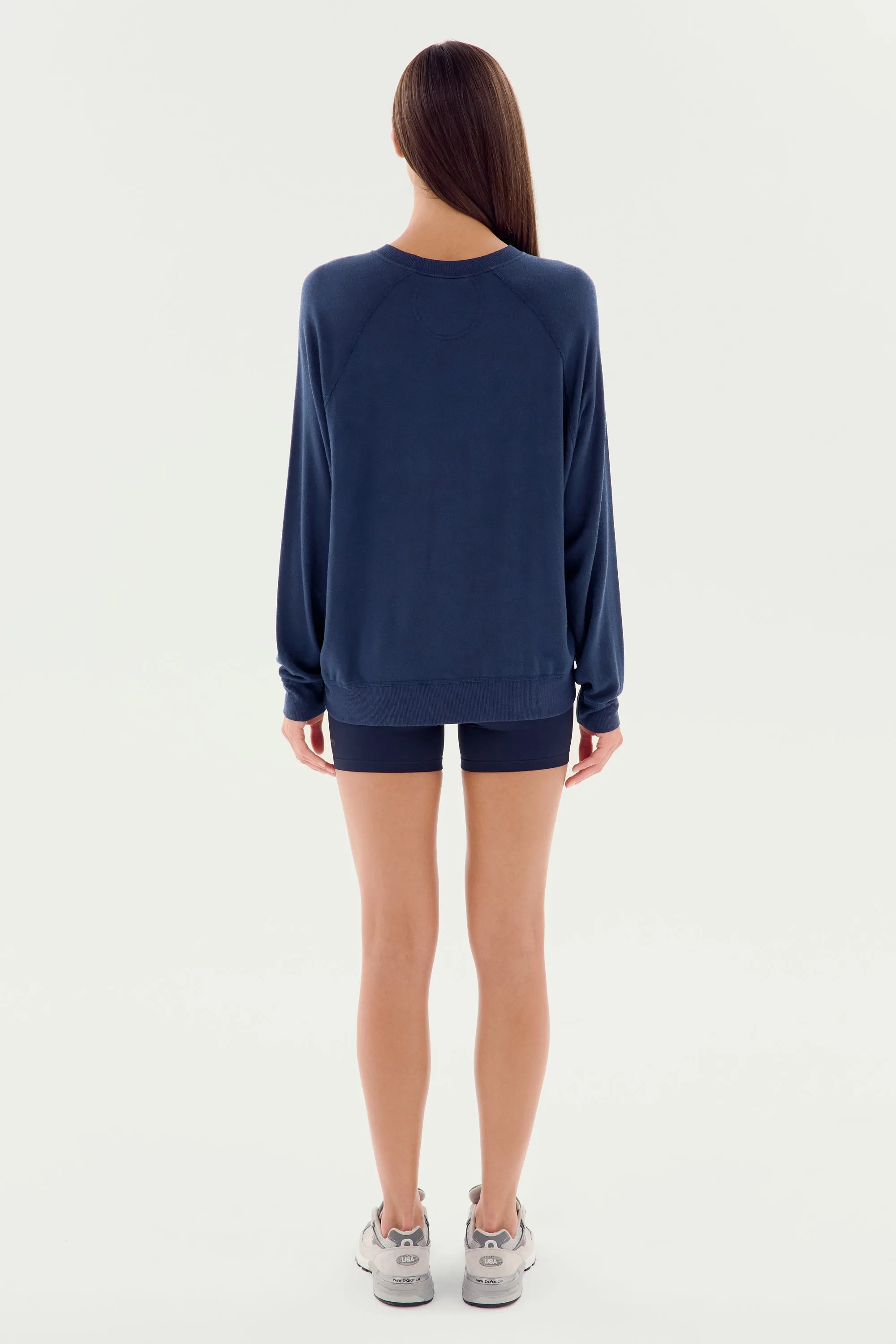 Andie Fleece Sweatshirt - Indigo