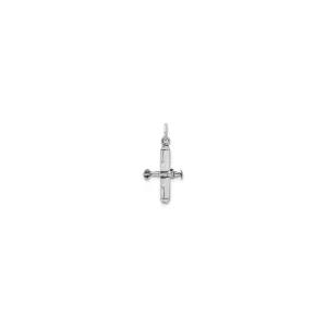 Antique Vintage Airplane Charm (Silver)
