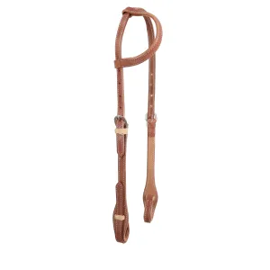 Argentina Cow Leather One Ear Headstall with Rawhide Keepers