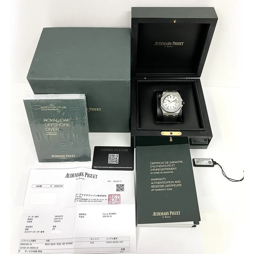 Audemars Piguet Royal Oak Offshore 15710ST.OO.A002CA.02 White Dial Oct 2015