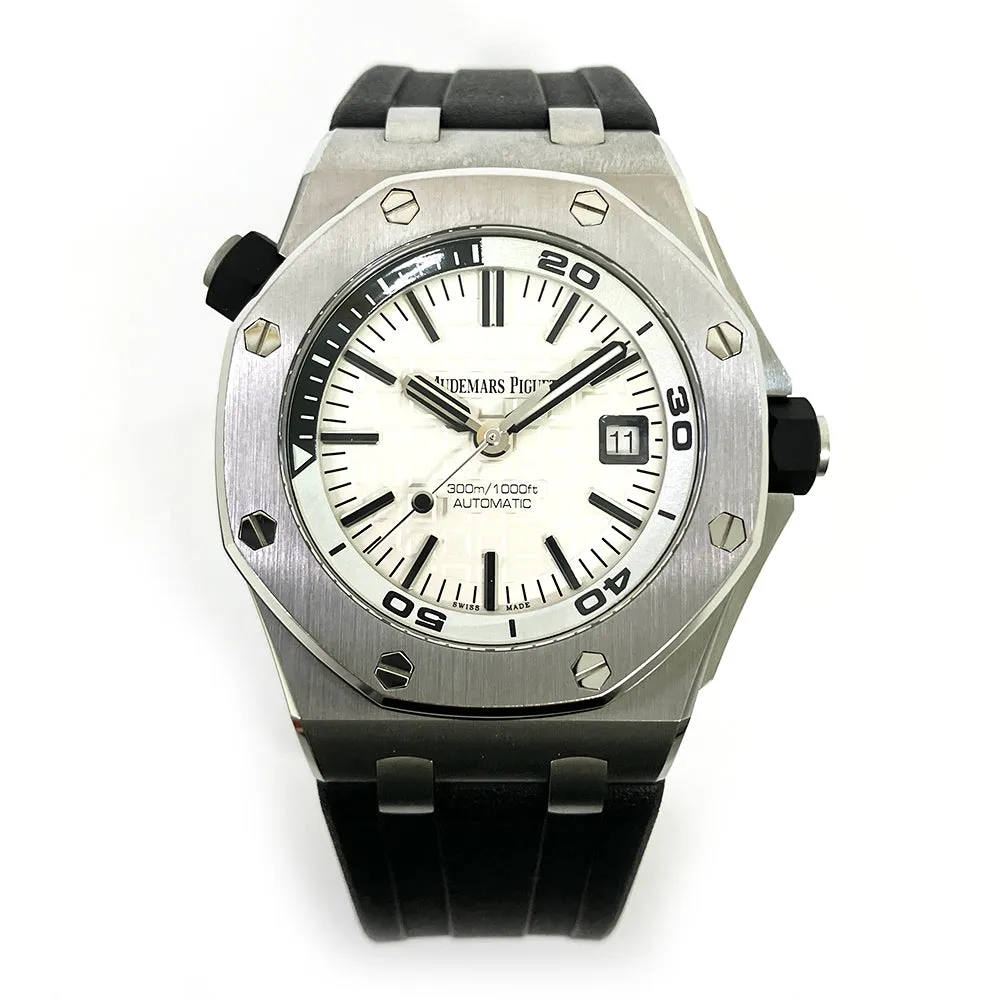 Audemars Piguet Royal Oak Offshore 15710ST.OO.A002CA.02 White Dial Oct 2015