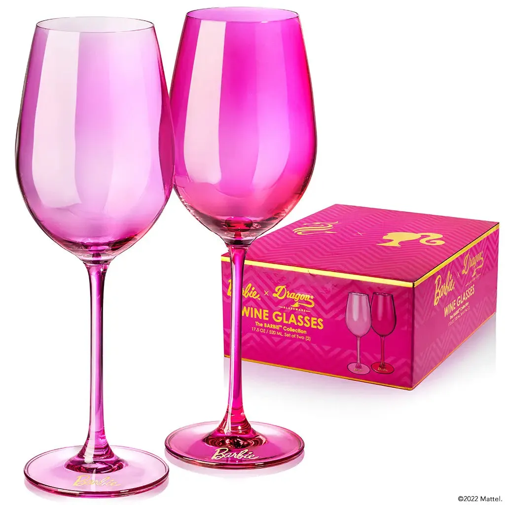 Barbie™ X Dragon Glassware® Wine Glasses