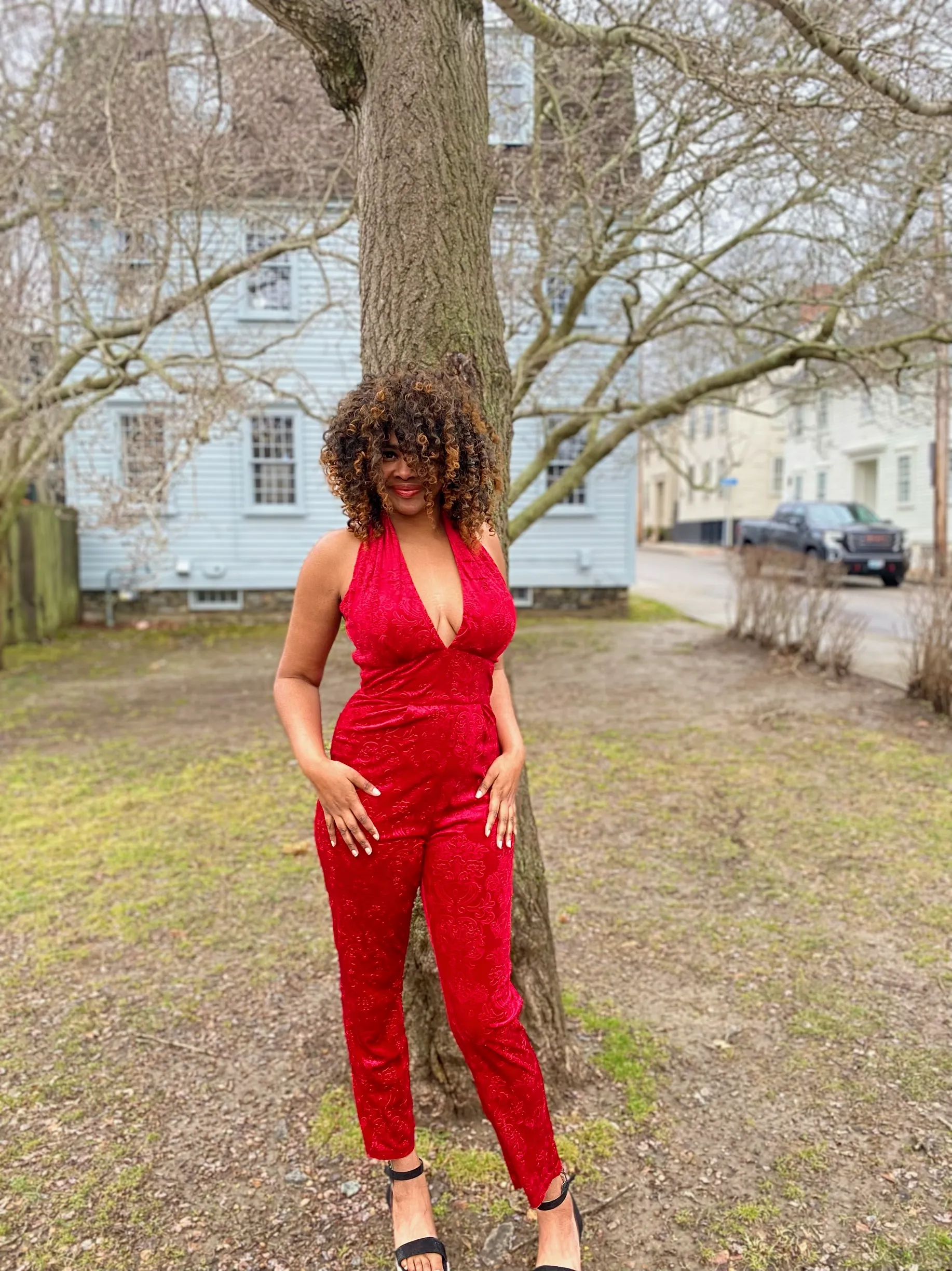 Belle Vie Jumpsuit (Ruby)