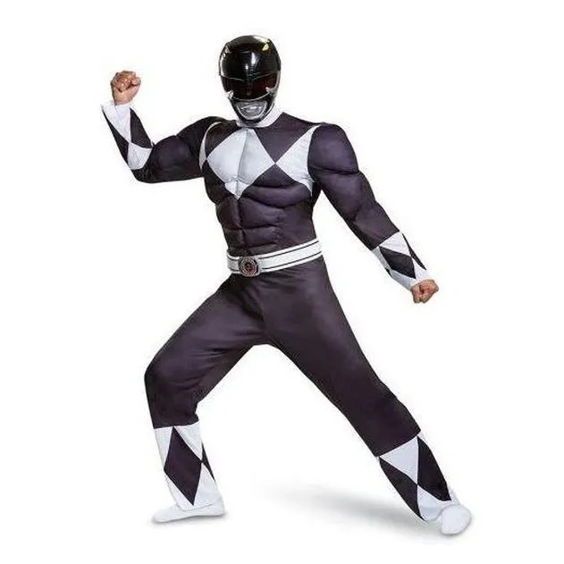 Black Ranger Classic Muscle Adult Costume