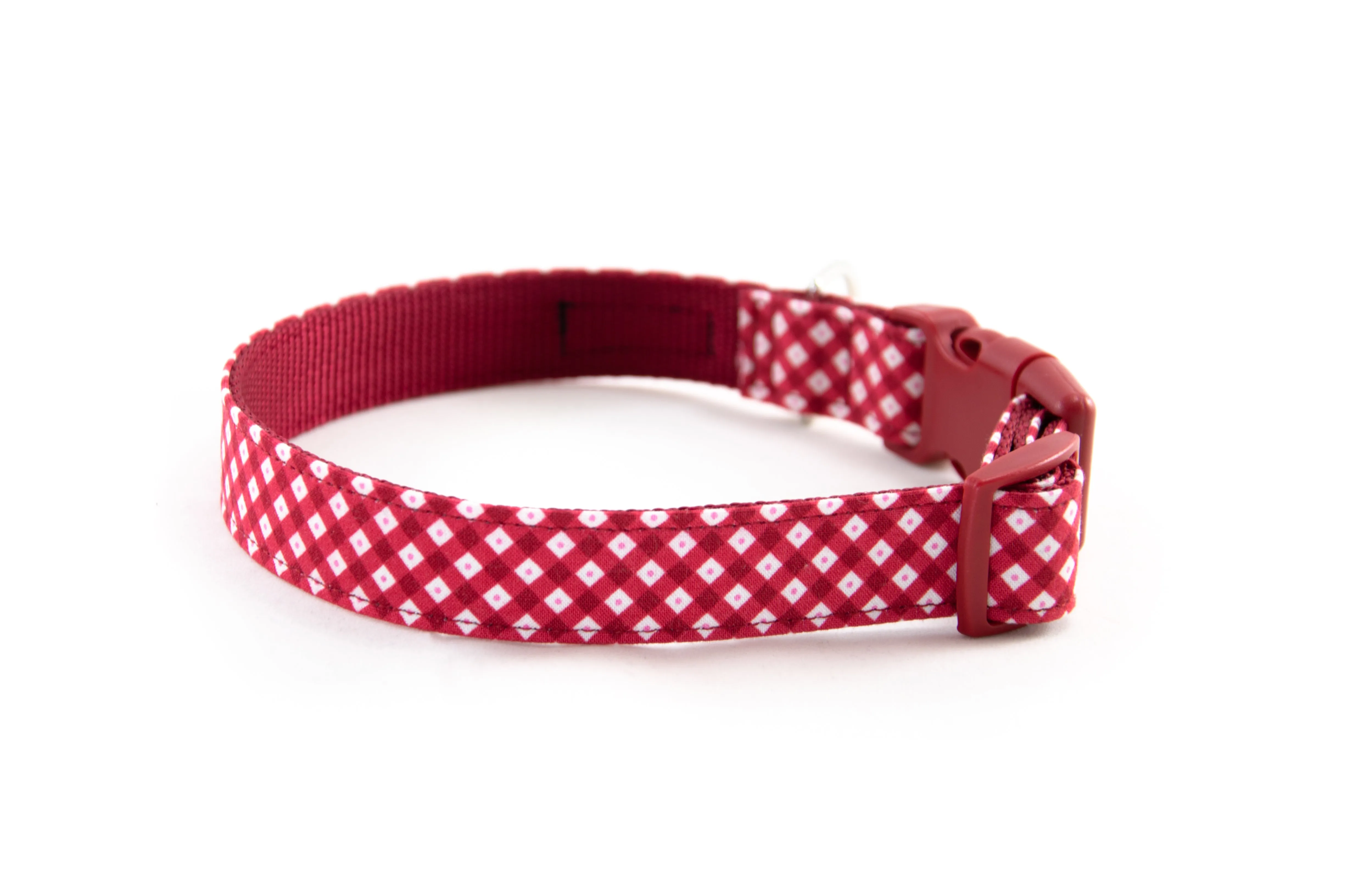 Buckle Dog Collar in Edith (Red)