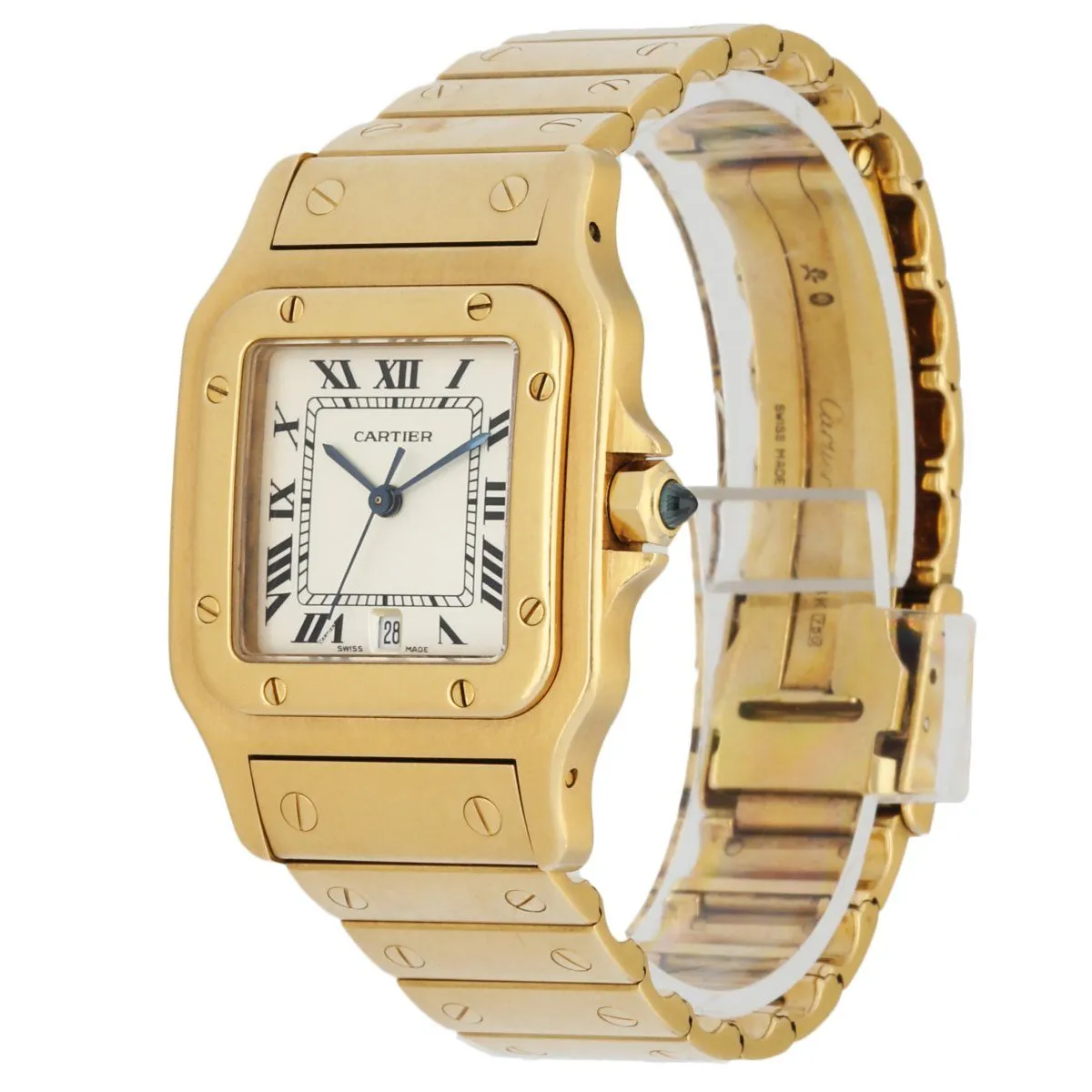 Cartier Santos Galbee 887901 18K Yellow gold Men's Watch