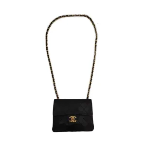 Chanel Quilted Lambskin Classic Flap Mini Chain Shoulder Bag