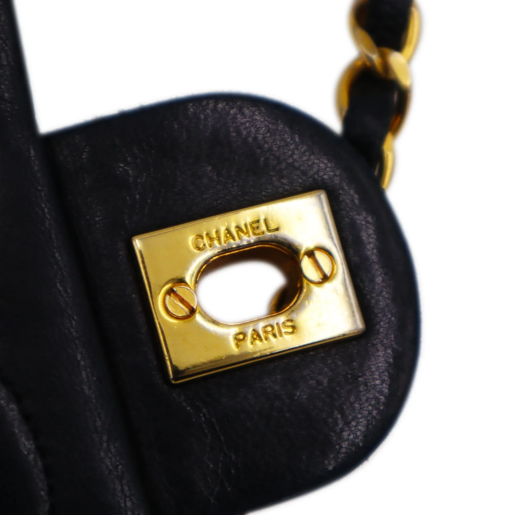 Chanel Quilted Lambskin Classic Flap Mini Chain Shoulder Bag