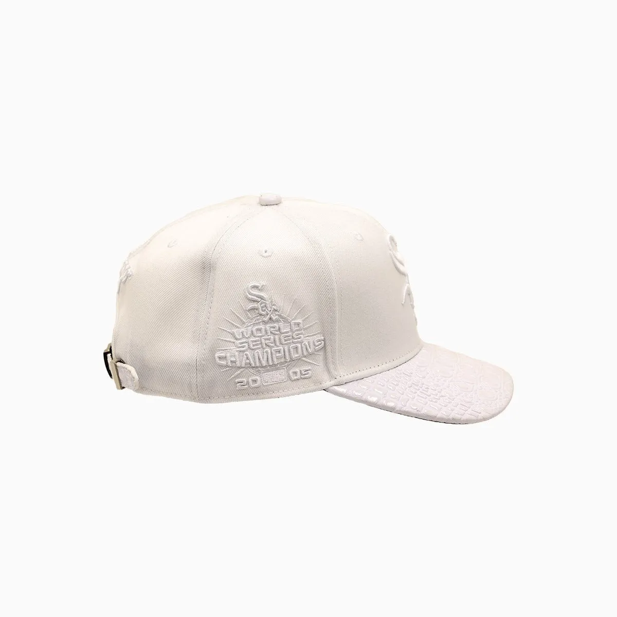Chicago White Sox Hat With Leather Visor