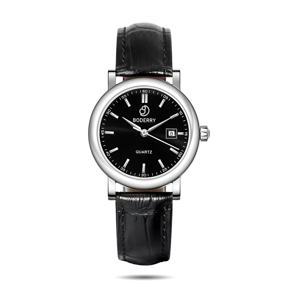 CLASSIC 32MM - Swiss Quartz Movement Watch | Silver & Black