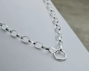 CLASSIC SILVER CHARM NECKLACE