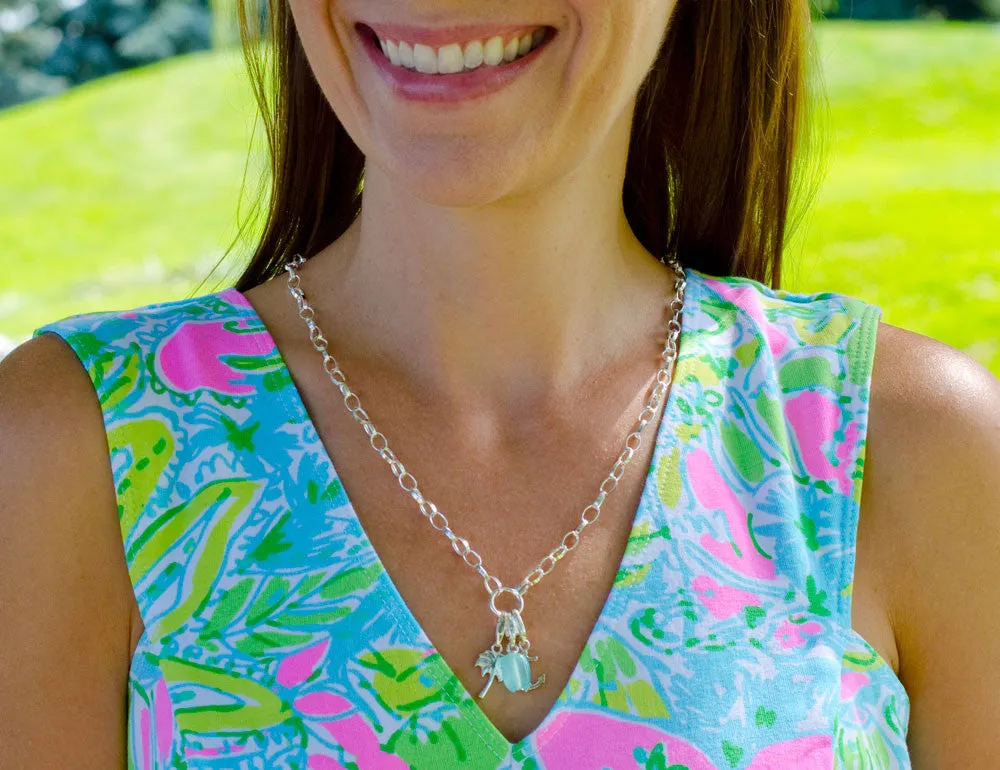 CLASSIC SILVER CHARM NECKLACE
