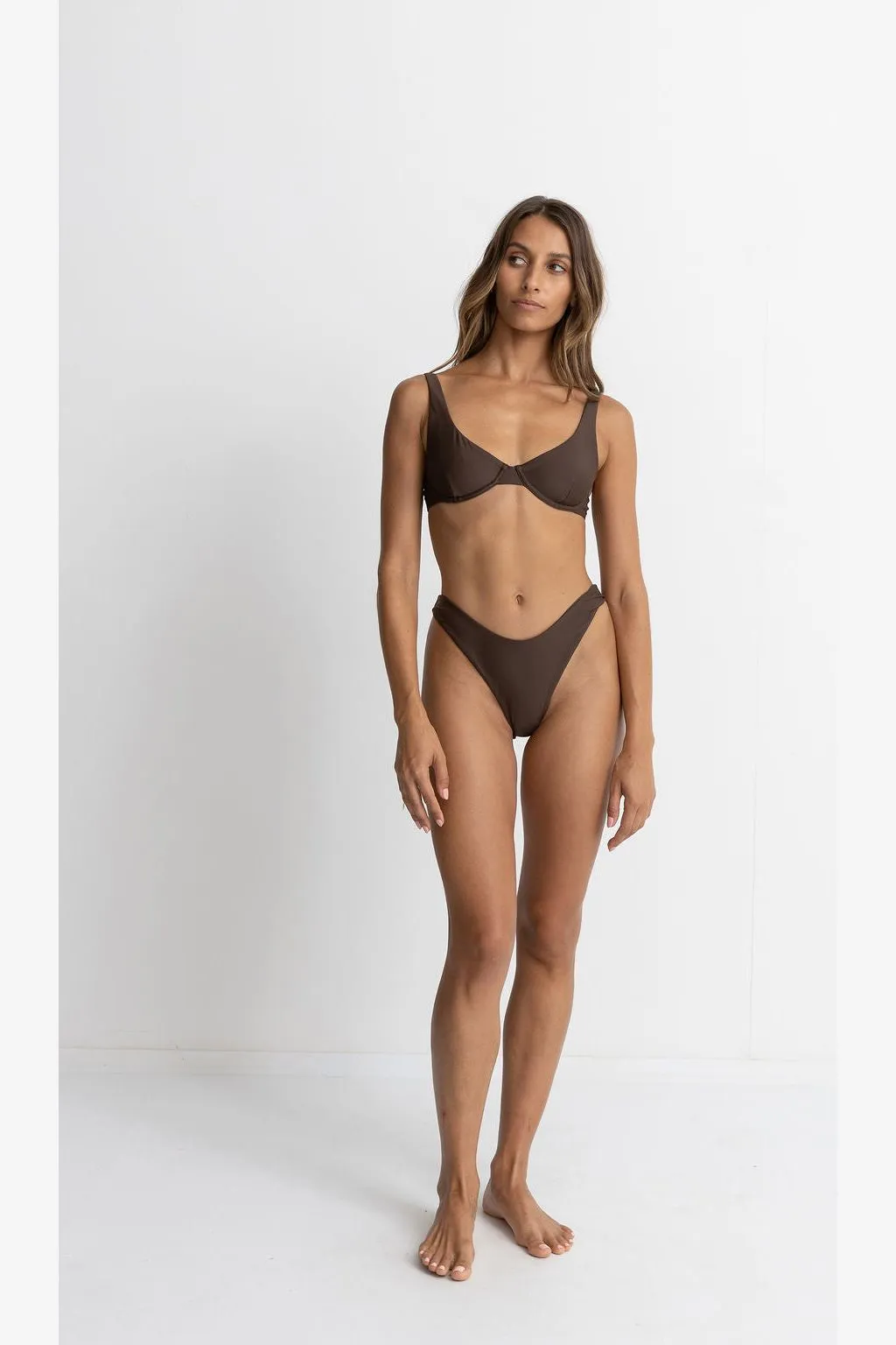 CLASSIC UNDERWIRE TOP - CHOCOLATE