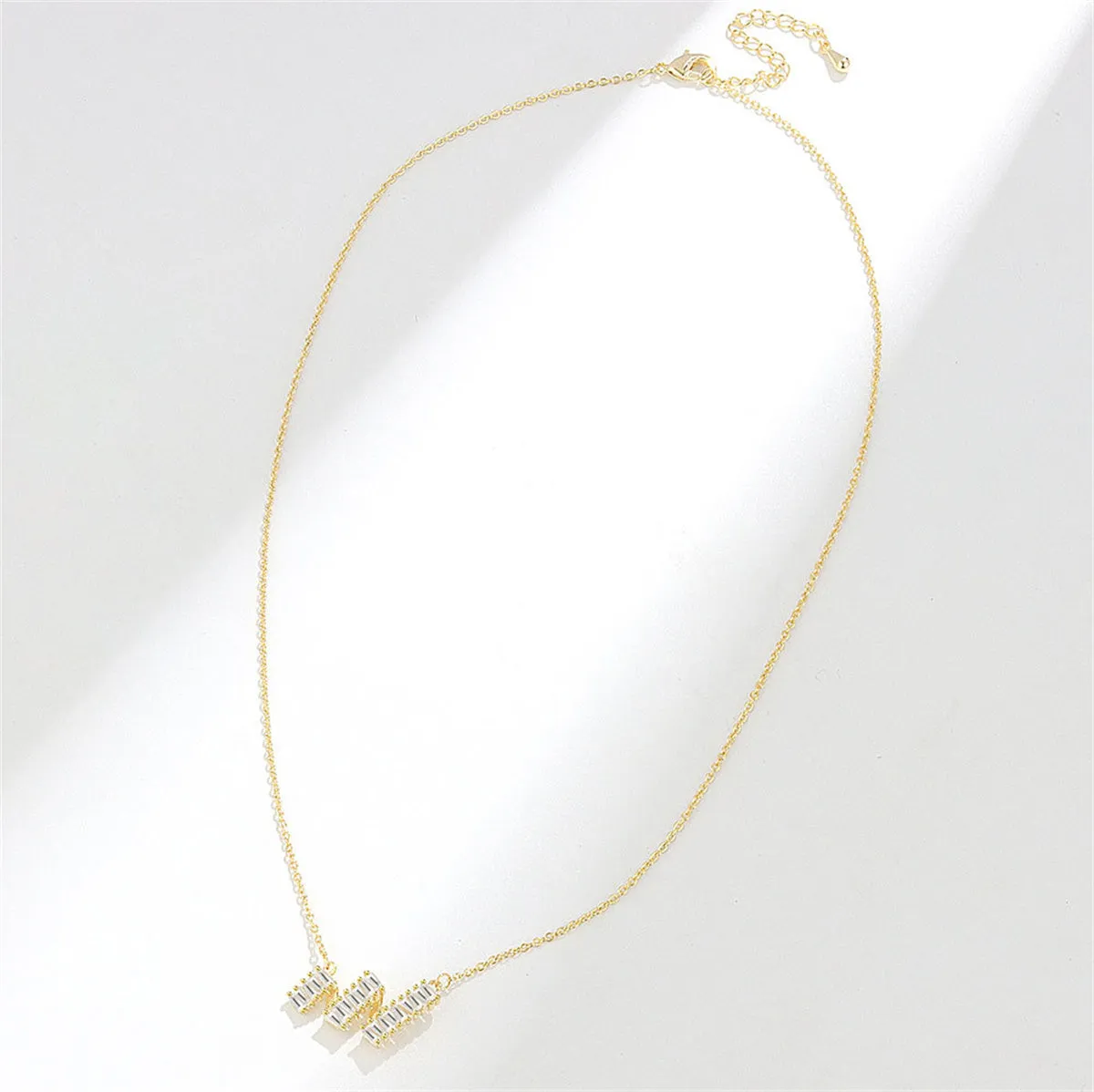 Crystal & 18K Gold-Plated Wave Pendant Necklace
