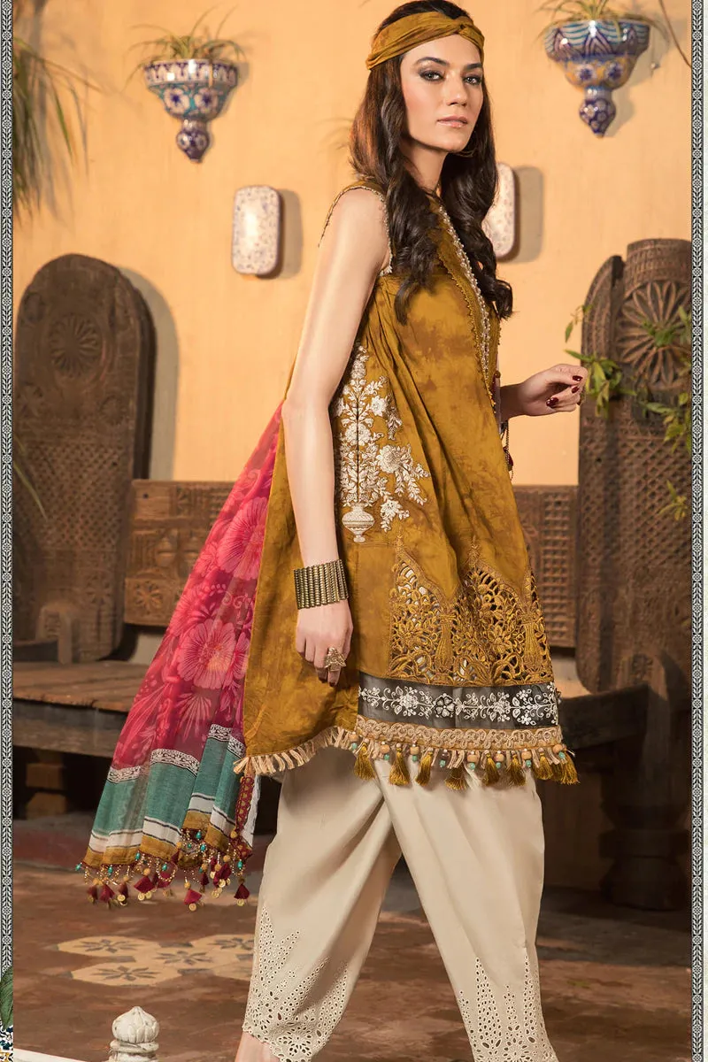 D-2214-A | Maria B Mein Teri Aan Lawn Summer Collection 22 | Unstitched Embroidered  Lawn Suits