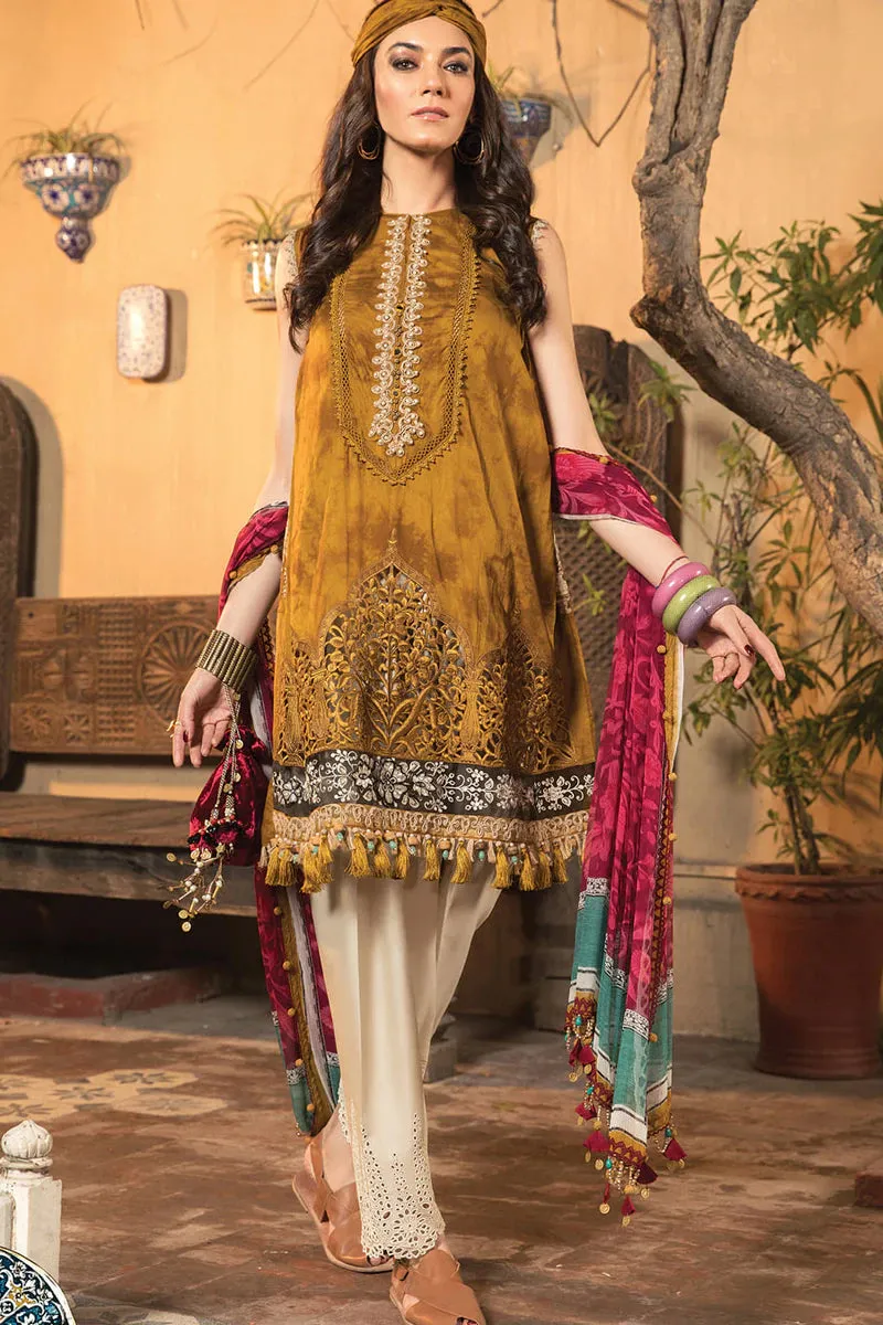 D-2214-A | Maria B Mein Teri Aan Lawn Summer Collection 22 | Unstitched Embroidered  Lawn Suits