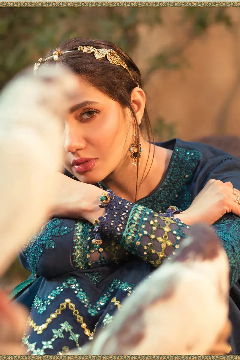 D-2215-B | Maria B Mein Teri Aan Lawn Summer Collection 22 | Unstitched Embroidered  Lawn Suits