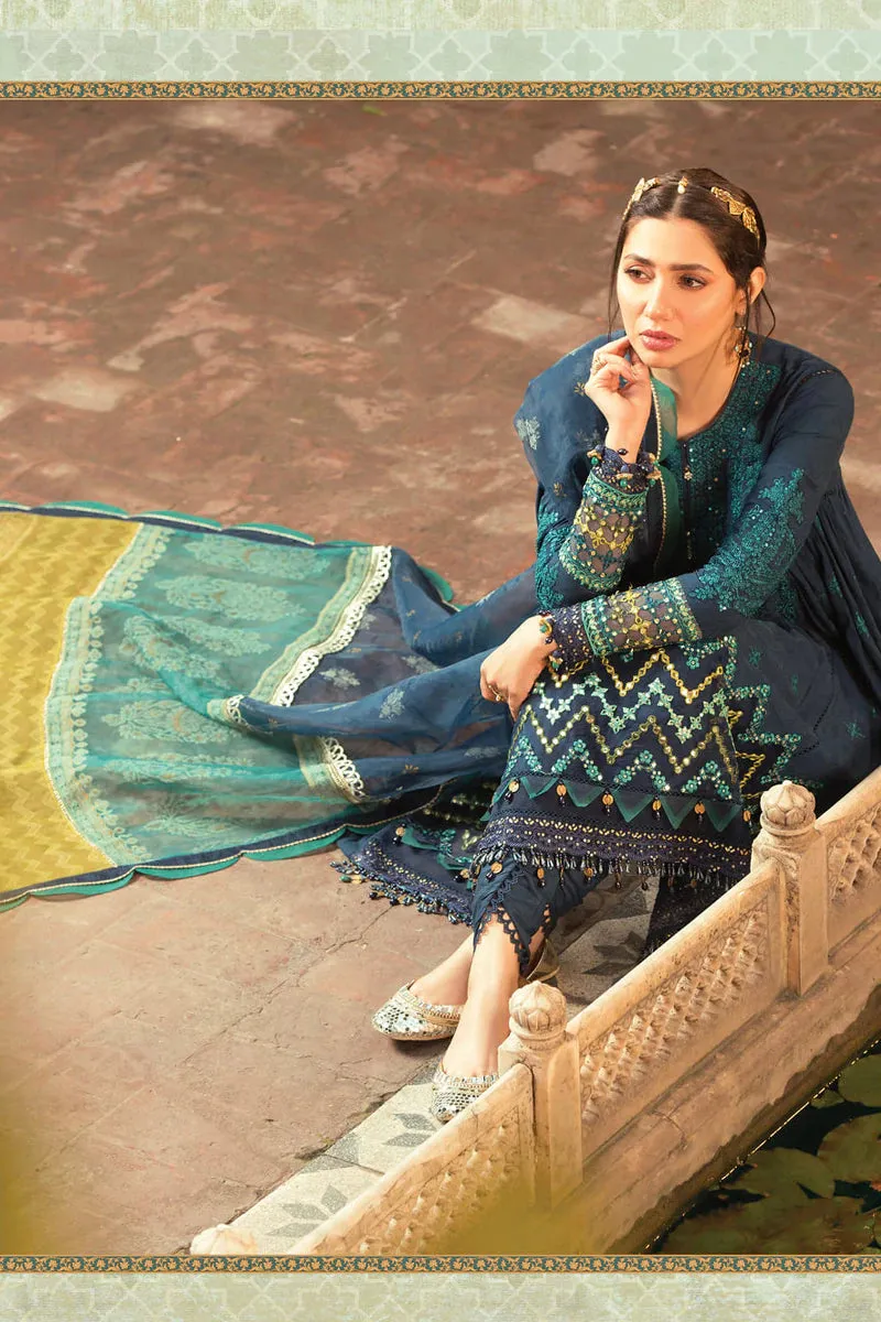 D-2215-B | Maria B Mein Teri Aan Lawn Summer Collection 22 | Unstitched Embroidered  Lawn Suits