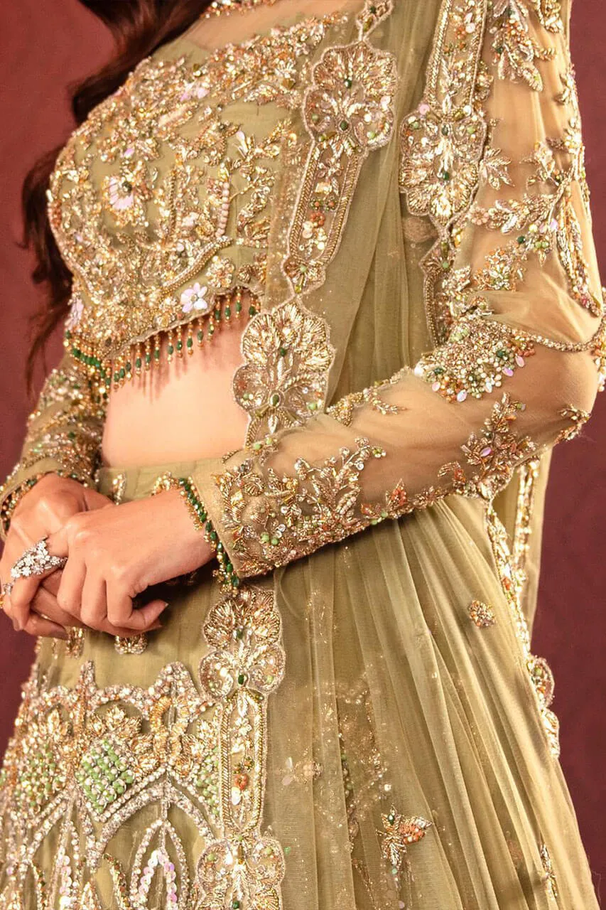 Designer Indian Bridal Wear Lime Green Lehenga Choli