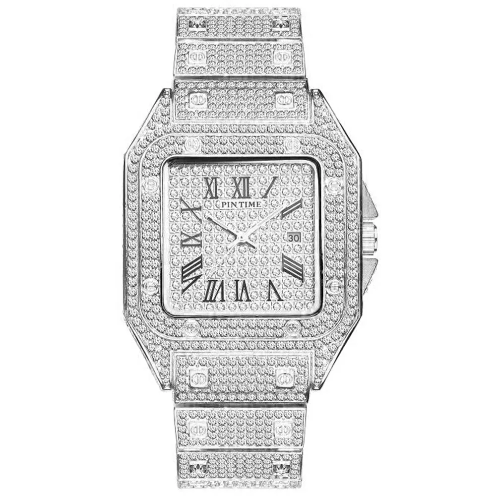 Diamond Bling Quartz Luxury Wrist Watch