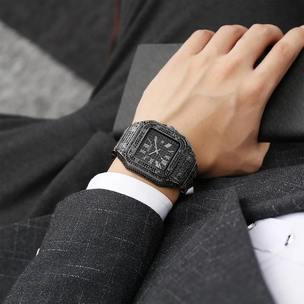 Diamond Bling Quartz Luxury Wrist Watch
