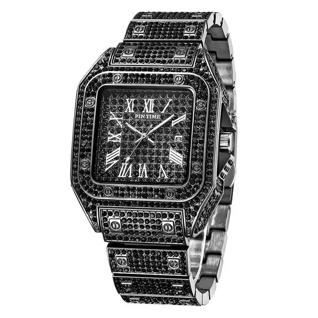 Diamond Bling Quartz Luxury Wrist Watch