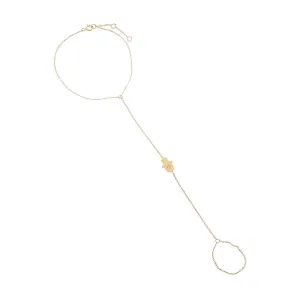 Diamond Hamsa Hand Chain 14K