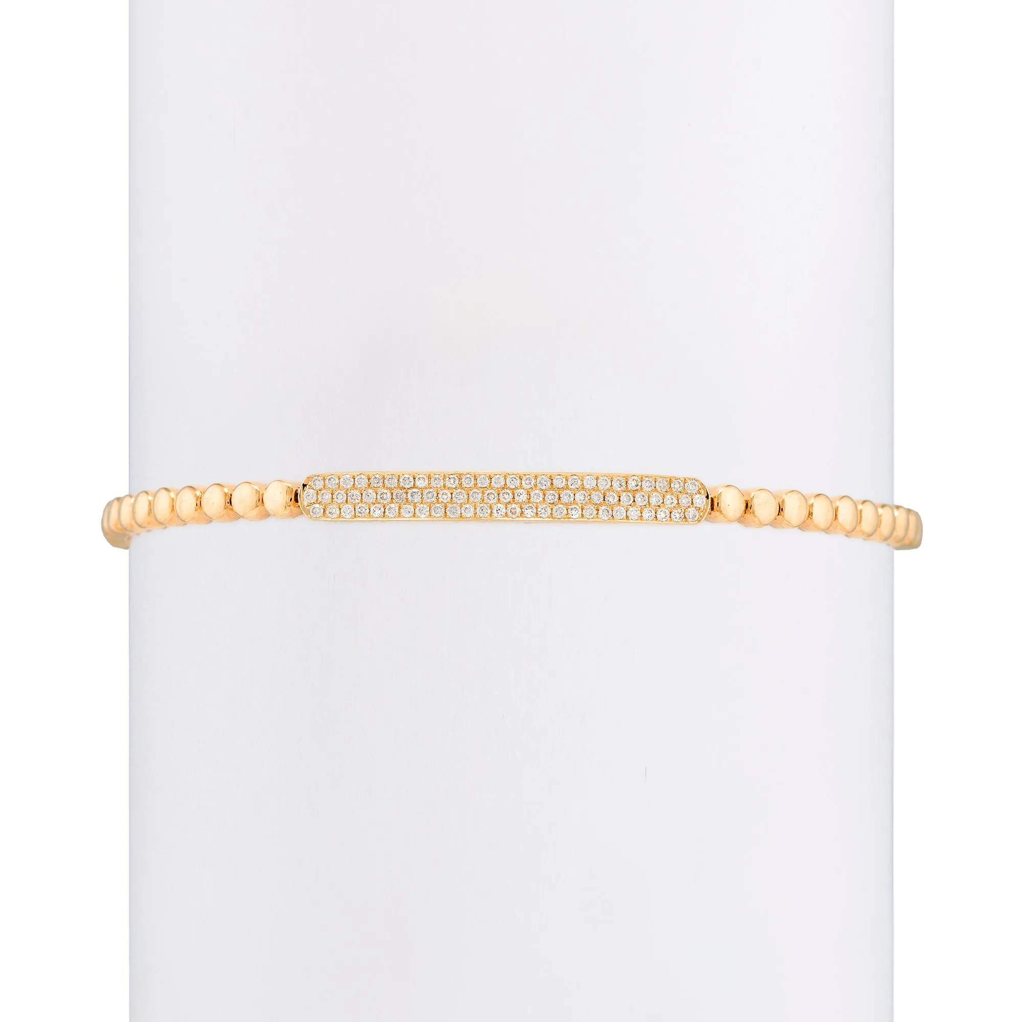 Diamond ID Bar with Studded Bracelet
