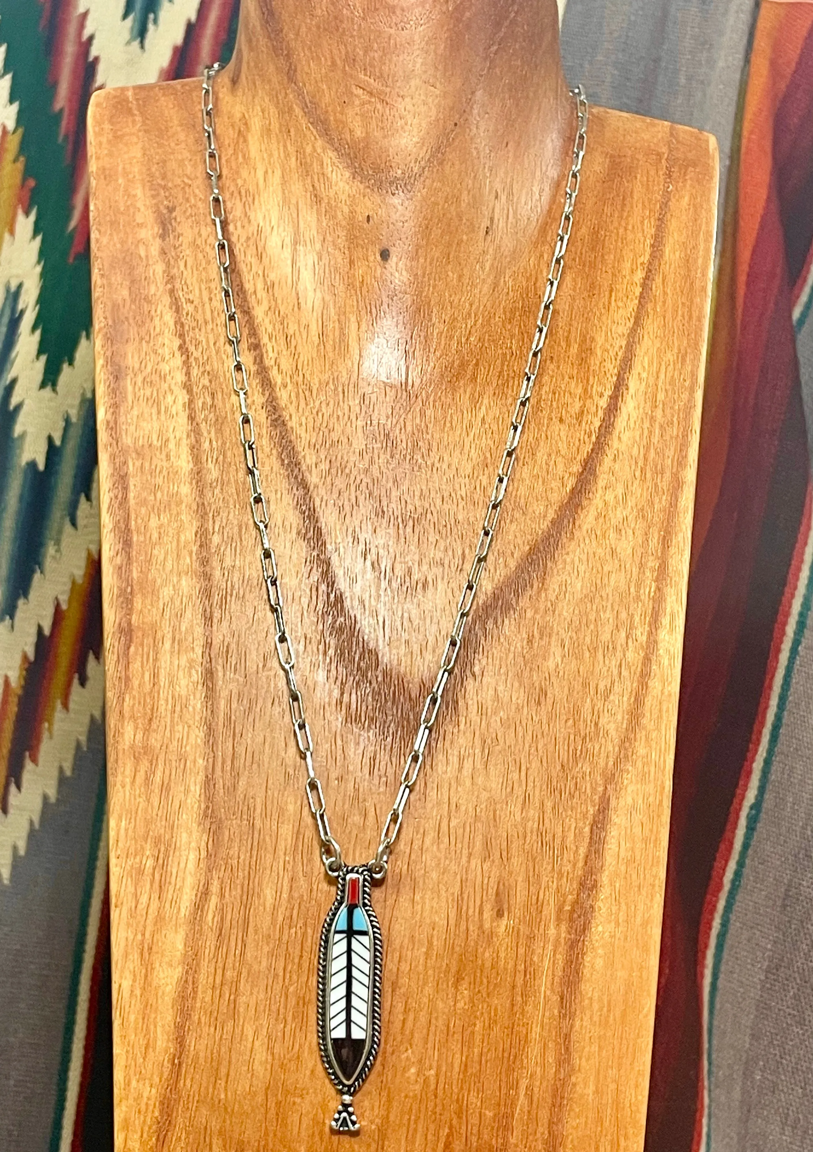 Dodson Fashion Paperclip Feather Necklace and Earrings
