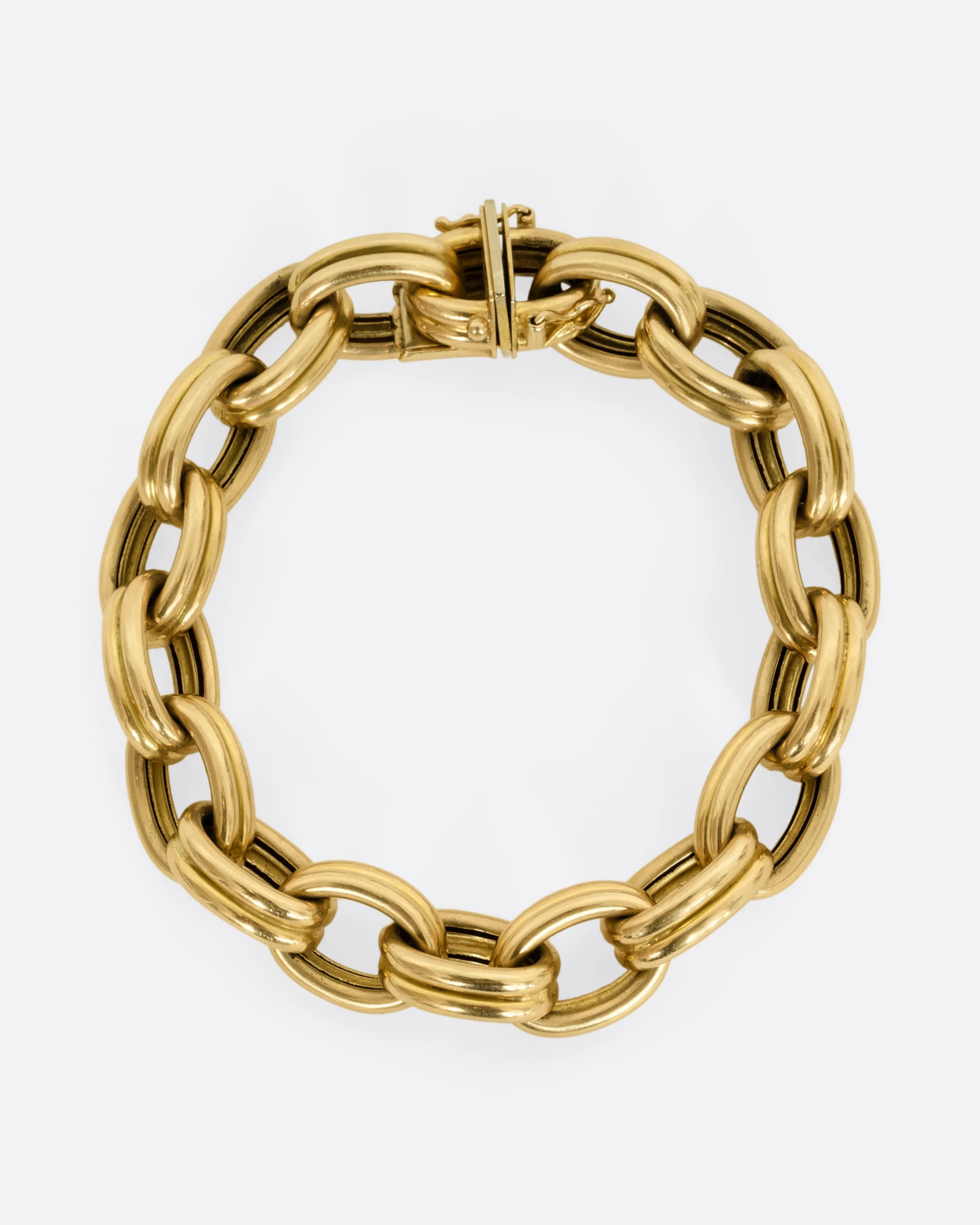 Double Oval Link Chain Bracelet